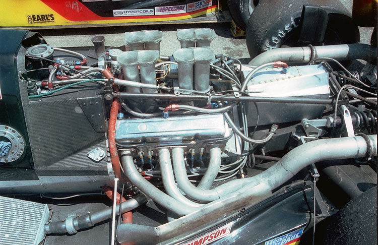 Chevy V-8 engine Indy race car
