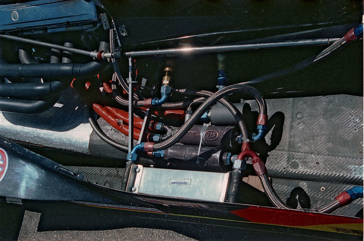 Indy race car sidepod detail