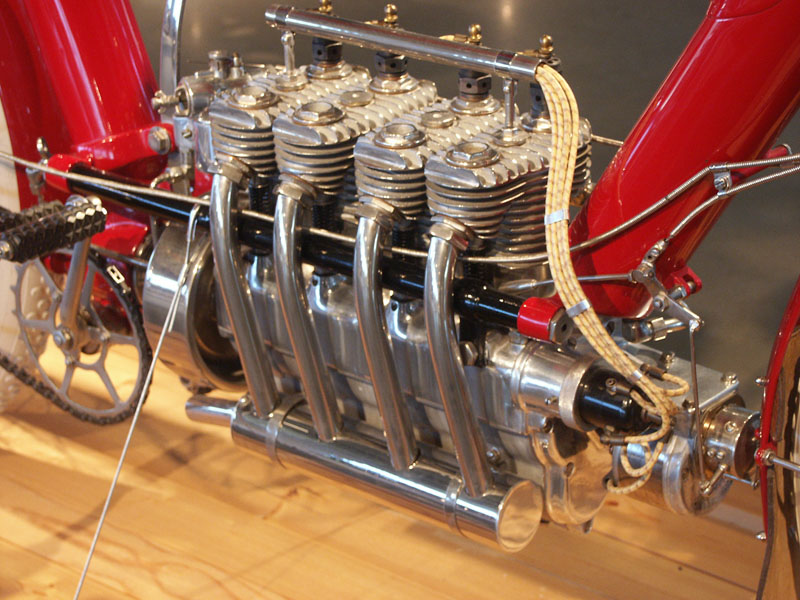 1910 Pierce Four motorcycle engine