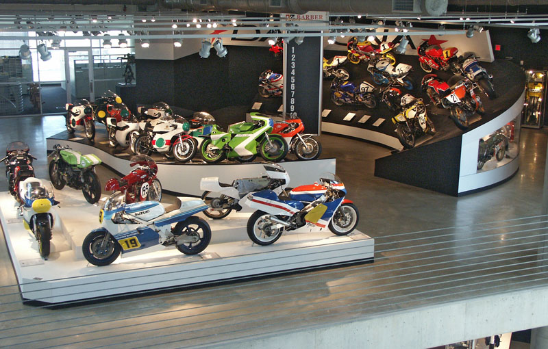Barber Vintage Motorsports Museum motorcycle exhibit