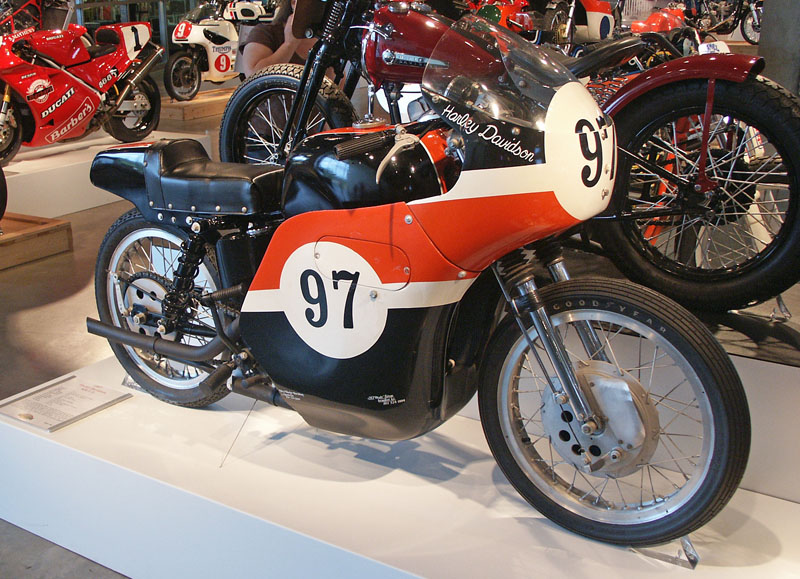1957 Harley-Davidson KR T.T. racing motorcycle