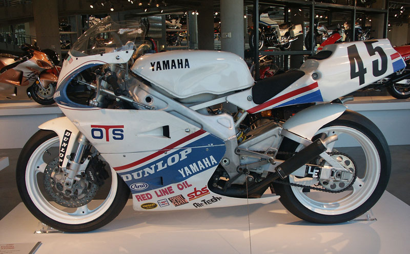 Colin Edwards' 1992 Yamaha TZ 250 racing motorcycle