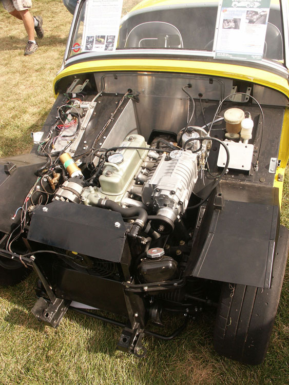 Austin Healey Bugeye Sprite Frogeye sports car supercharger