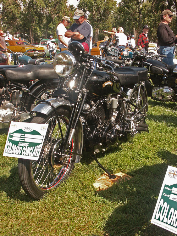 Vincent Black Shadow vintage motorcycle