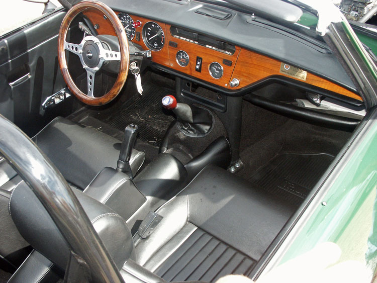 Triumph Spitfire Mk IV sports car interior dashboard cockpit