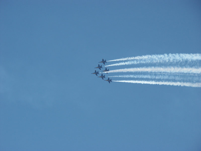 Blue Angels delta formation