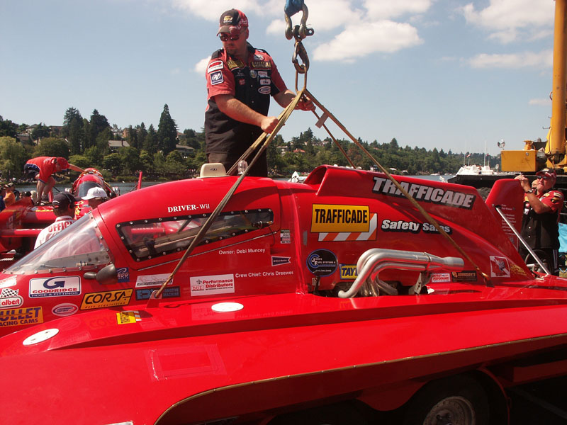 Wil Muncey's unlimited light hydroplane