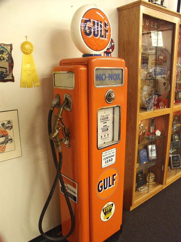 Gulf vintage gas pump
