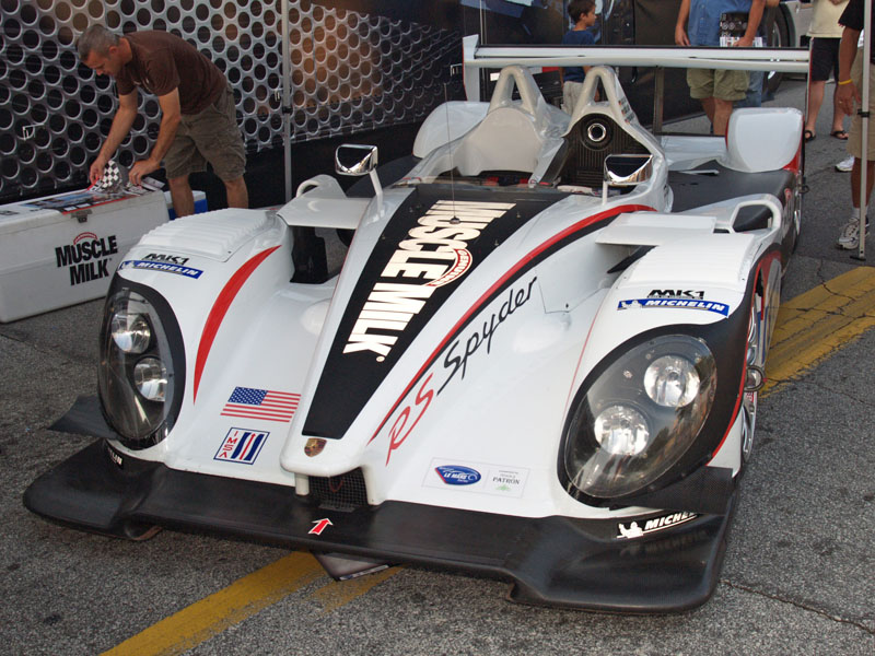 Muscle Milk Porsche RS Spyder American Le Mans Series racing car