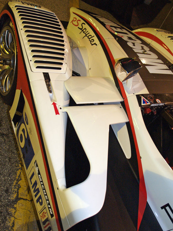 Muscle Milk Porsche RS Spyder American Le Mans Series racing car