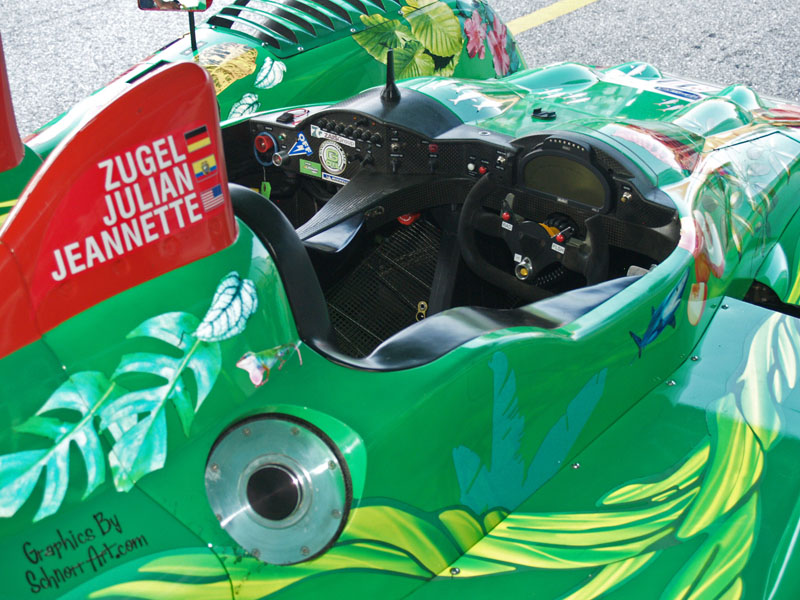 Green Earth Team Gunnar Oreca FLM09 American Le Mans Series racing car