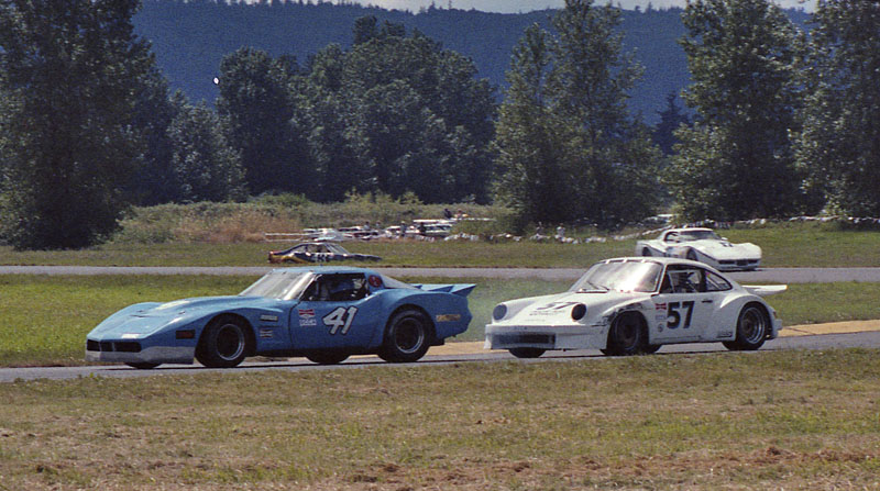 Bill Craine Monte Shelton Porsche Corvette race car