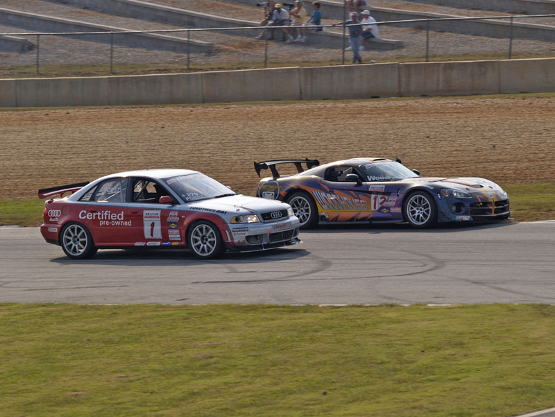 Randy Pobst Audi S4 Bob Woodhouse Dodge Viper race car