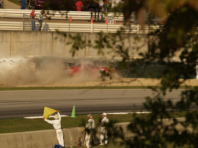 Peter Tonelli Dodge Viper race car spin