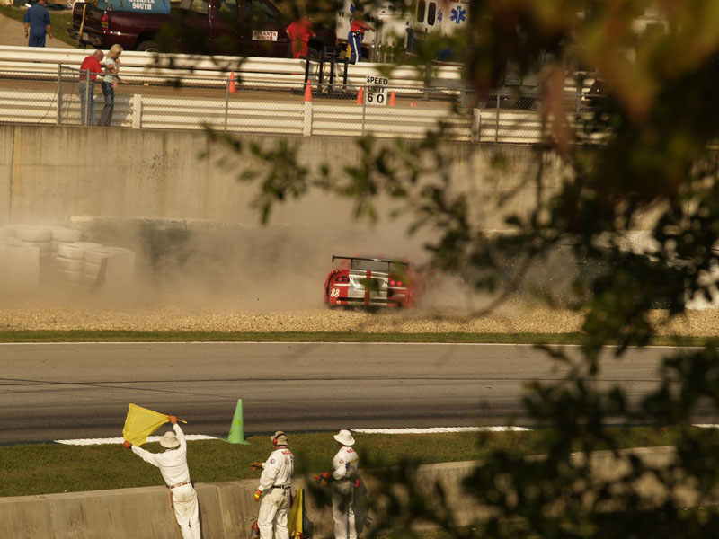 Peter Tonelli Dodge Viper race car spin