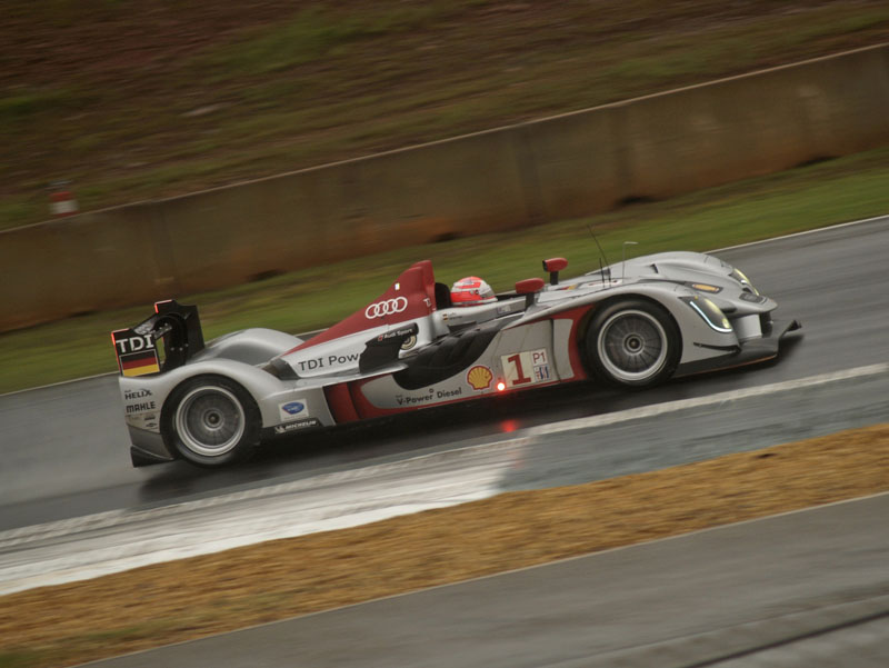 Audi R15 TDI race car Marco Werner Lucas Luhr