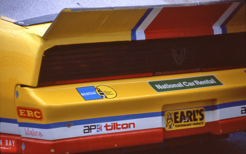 Bob Lobenberg Pontiac Trans-Am race car
