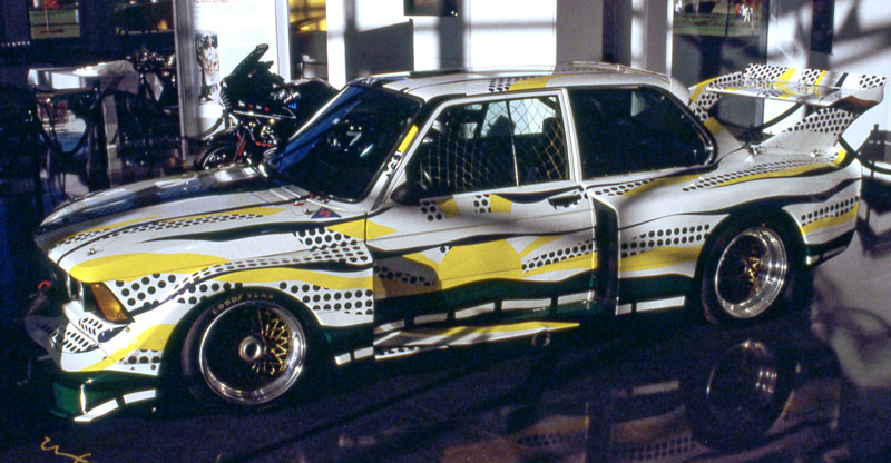 Roy Lichtenstein BMW 320i Turbo race car art