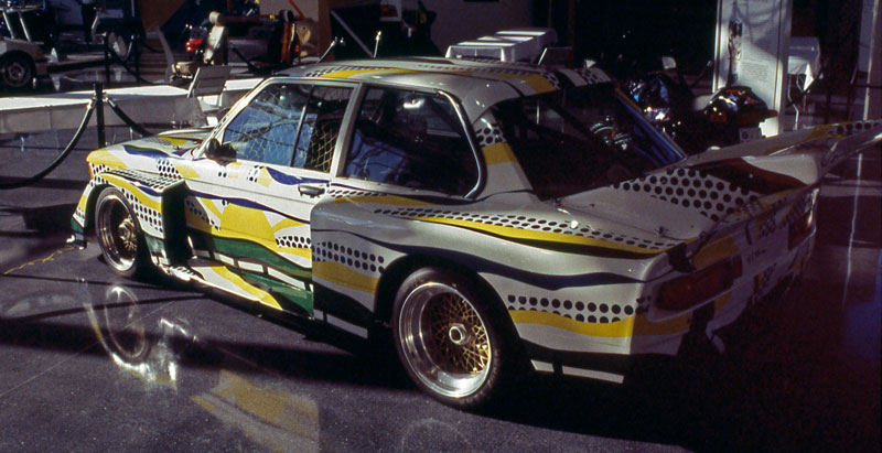 Roy Lichtenstein BMW 320i Turbo race car art
