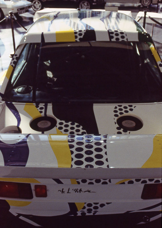 Roy Lichtenstein BMW 320i Turbo race car art