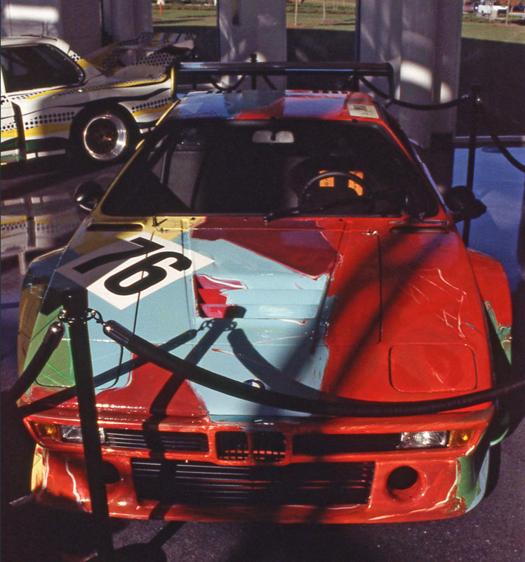 Andy Warhol BMW M1 race car art